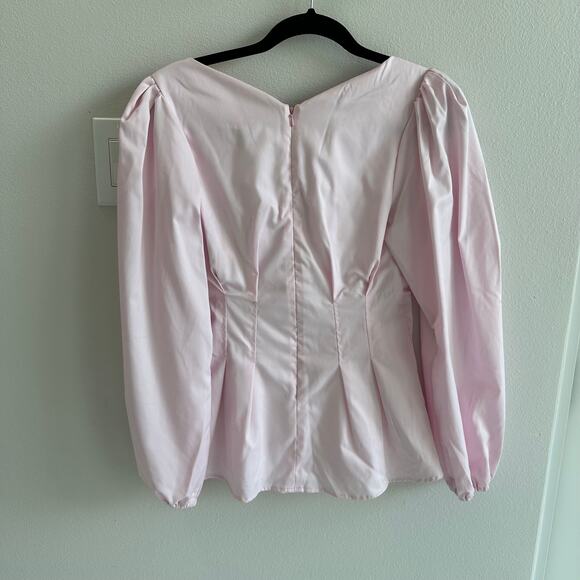 Inclan Studio Houston Pink Long Sleeve Blouse - Picture 3 of 7